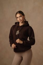 Bluza JD ATTACK Mila. Brązowe bluzy z kapturem damskie JD ATTACK, l, z materiału. Za 239.00 zł.