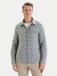 Guess Kurtka przejściowa M6GL05 W1661 Szary Classic Fit. Szare kurtki męskie Guess, m, z aplikacjami, z bawełny, bez kaptura. Za 694.99 zł.