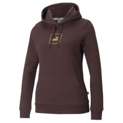 Bluza na co dzień damska PUMA z kapturem. Brązowe bluzy z kapturem damskie Puma, xs. Za 195.00 zł.
