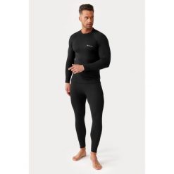 Bielizna termoaktywna na narty męska Black Iron. Czarna bielizna termoaktywna męska ROUGH RADICAL, m, bez wzorów, z bawełny. Za 179.90 zł.