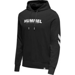 Bluza z kapturem Hummel Legacy Logo. Czarne bluzy sportowe damskie HUMMEL, xs, bez wzorów, bez ramiączek, z kapturem. Za 182.95 zł.