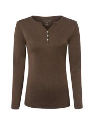 Brookshire koszulka z długim rękawem Kobiety Bawełna brązowy, M. Brązowe t-shirty damskie brookshire, m, bez wzorów, z bawełny, bez kołnierzyka. Za 99.95 zł.
