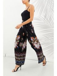 Milan Kiss Spodnie w kolorze czarnym rozmiar: M. Czarne spodnie materiałowe damskie Milan Kiss, bez wzorów, z materiału, z podwyższonym stanem. Za 127.35 zł.