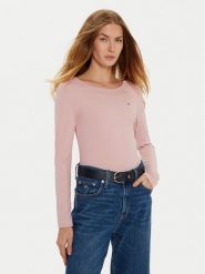 Tommy Hilfiger Bluzka WW0WW38869 Różowy Slim Fit. Czerwone bluzki damskie Tommy Hilfiger, l, bez wzorów, z wiskozy, bez ramiączek. Za 189.99 zł.