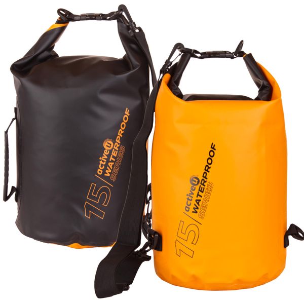 Wodoszczelny worek żeglarski, turystyczna torba na kajak, nad wodę. Brązowe torebki klasyczne damskie ACTIVEU, bez wzorów, bez dodatków. Za 69.90 zł.