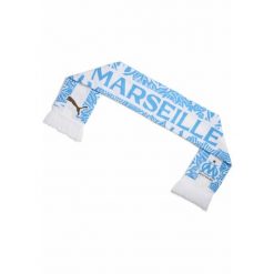 Szalik Essentials Olympique Marsylia PUMA White Bleu Azur Blue. Niebieskie szaliki i kominy damskie Puma, w ażurowe wzory. Za 109.00 zł.