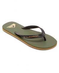Klapki dla Mężczyzn MOLOKAI CORE Zielony. Zielone klapki i japonki męskie Quiksilver, z gumy. Za 84.99 zł.