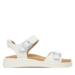 Sandały Ara. Białe sandały damskie Ara, bez wzorów, bez obcasa, na płaskiej podeszwie. Za 489.99 zł.