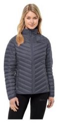 Kurtka turystyczna damska Jack Wolfskin Frozen Palace. Szare kurtki damskie Jack Wolfskin, na zimę, l, bez wzorów, z materiału, bez kaptura. Za 463.49 zł.