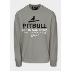 Bluza męska Pitbull SURFING DOG. Czerwone bluzy bez kaptura męskie PITBULL, l. Za 199.99 zł.