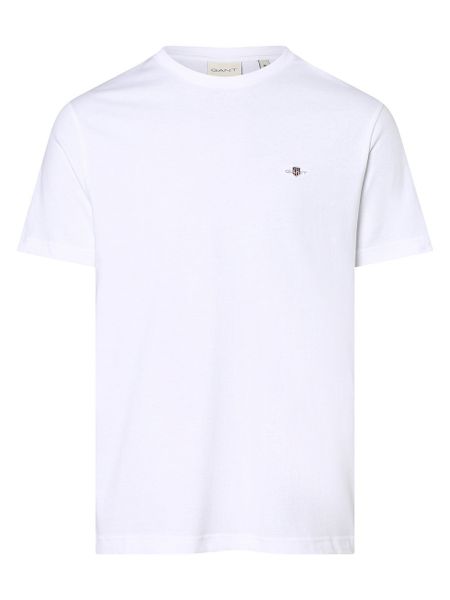 Gant T-shirt Mężczyźni Bawełna biały, XXL. Białe t-shirty męskie Gant, m, bez wzorów, z bawełny, bez kołnierzyka. Za 249.95 zł.