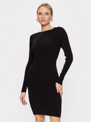 Hugo Sukienka dzianinowa 50482429 Czarny Slim Fit. Czarne sukienki damskie Hugo, l, bez wzorów, z dzianiny, bez kołnierzyka, bez ramiączek. Za 1,049.00 zł.