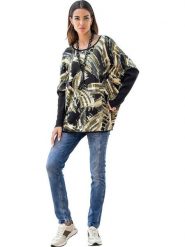 Heine Sweter w kolorze czarno-oliwkowym rozmiar: 40/42. Brązowe swetry klasyczne damskie Heine, bez kołnierzyka. Za 96.83 zł.