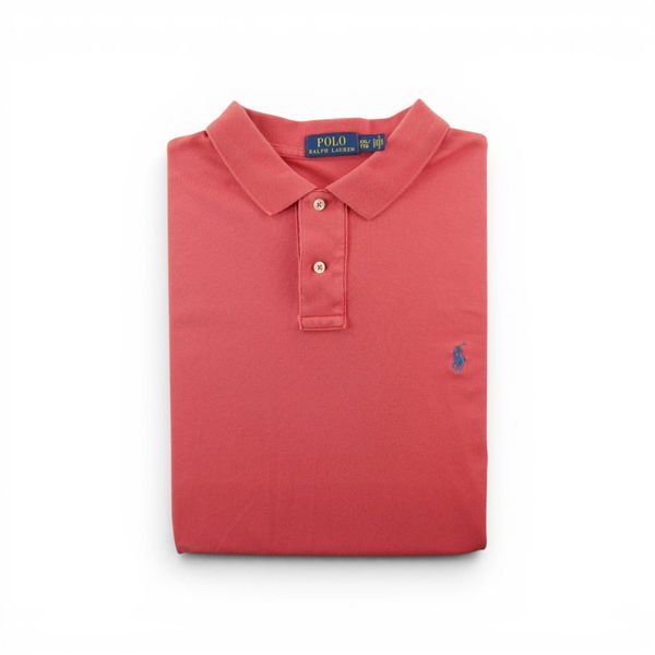 Second life - Koszulka Polo Ralph Lauren męska z krótkim rękawem - Stan dobry. Brązowe koszulki polo męskie Ralph Lauren, l, bez wzorów, z materiału, bez ramiączek. Za 106.46 zł.