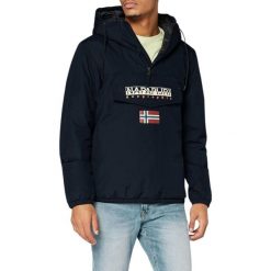 Kurtka turystyczna męska Napapijri Shade. Niebieskie kurtki męskie Napapijri, na zimę, m, bez wzorów, z poliamidu, sportowe, z kapturem. Za 821.70 zł.