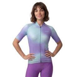 Damska koszulka rowerowa z krótkim rękawem Kolarstwo Siroko M2-W NRC Lilac. Fioletowe bluzki sportowe damskie SIROKO, m, z elastanu, bez kołnierzyka, bez ramiączek. Za 255.00 zł.