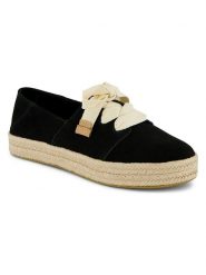 TOMS Skórzane espadryle w kolorze czarnym rozmiar: 38. Czarne espadryle damskie Toms, bez wzorów, ze skóry, bez obcasa. Za 173.99 zł.