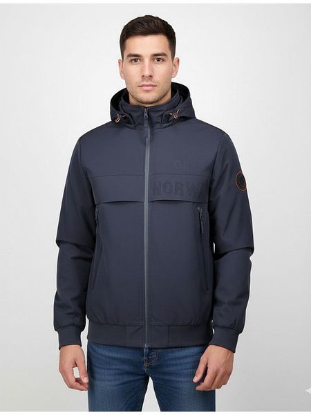 Geographical Norway Kurtka przejściowa "Batego" w kolorze granatowym rozmiar: M. Niebieskie kurtki męskie Geographical Norway, m, bez wzorów, bez kaptura. Za 154.95 zł.