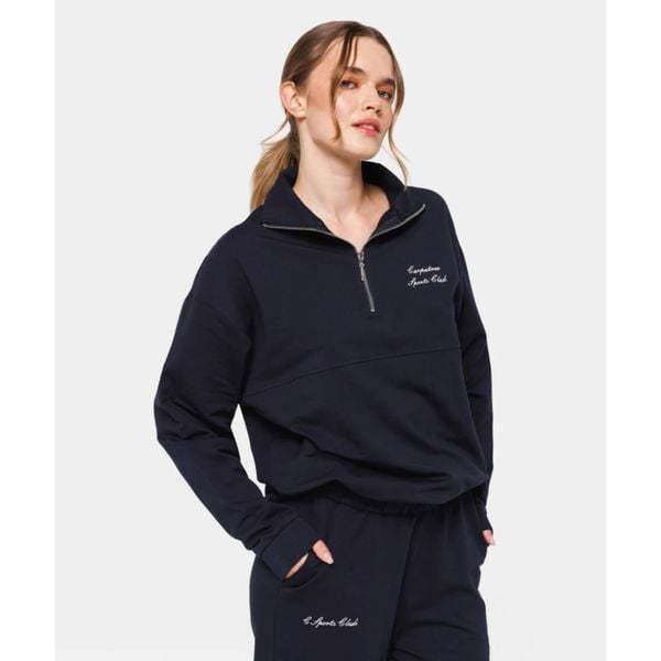Bluza dresowa Carpatree Club Sport Royal Navy. Niebieskie bluzy sportowe damskie Carpatree, xs, bez wzorów, z dresówki, bez ramiączek, bez kaptura. W wyprzedaży za 199.99 zł.