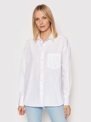 JJXX Koszula Jamie 12200353 Biały Relaxed Fit. Białe koszule damskie JJXX, m, bez wzorów, z bawełny, bez kołnierzyka, bez ramiączek. Za 119.99 zł.
