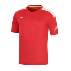 Koszulka Mizuno Team RB. Czerwone t-shirty sportowe męskie Mizuno, bez ramiączek, do piłki nożnej. Za 145.50 zł.