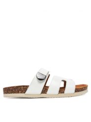 Lasocki Klapki GRD-22010-02 Biały. Białe klapki damskie Lasocki, bez wzorów, ze skóry, bez obcasa. Za 139.99 zł.