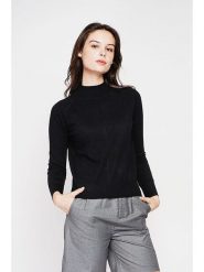 C& Jo Sweter w kolorze czarnym rozmiar: 38. Czarne golfy damskie C& Jo, ze splotem, bez kołnierzyka. Za 117.45 zł.