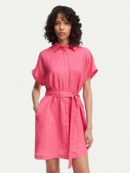 Gant Sukienka koszulowa 4503514 Różowy Relaxed Fit. Czerwone sukienki damskie Gant, bez wzorów, ze lnu, bez kołnierzyka, bez ramiączek, koszulowe. Za 757.99 zł.