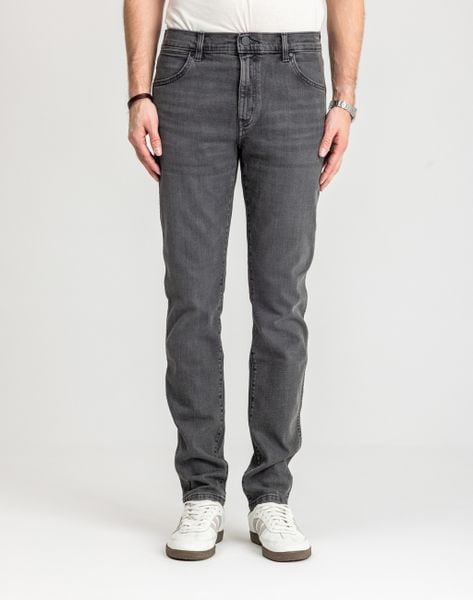 WRANGLER MĘSKIE SPODNIE JEANSOWE LARSTON BLACKOUT W18S29Z79 112330748. Spodnie materiałowe męskie Wrangler, bez wzorów, z jeansu. Za 219.99 zł.