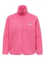 ONLY Kurtka polarowa w kolorze różowym rozmiar: 42/44. Różowe kurtki damskie Only, bez wzorów, z polaru, bez kaptura. Za 160.96 zł.