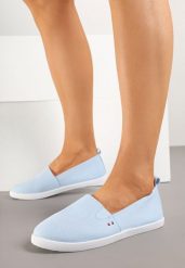 Jasnoniebieskie Tenisówki Vices Basic z Materiałowymi Gumkami Aretela. Niebieskie trampki i tenisówki damskie Renee, bez wzorów, z jeansu. Za 39.99 zł.