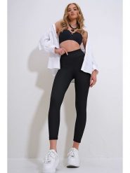 Trend Alacati Legginsy w kolorze czarnym rozmiar: S. Czarne legginsy damskie Trend Alacati, s, bez wzorów, z bawełny. Za 69.58 zł.