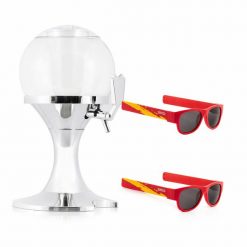 Pack dozownik do piwa InnovaGoods i 2 zwijane okulary Sunfold Spain Red. Czerwone okulary przeciwsłoneczne męskie innovagoods, z materiału. Za 304.99 zł.