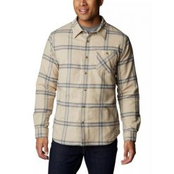 Koszula męska Columbia Cornell Woods Fleece Lined Flannel z długim rękawem. Brązowe koszule męskie Columbia, m, bez wzorów, bez kołnierzyka, bez ramiączek. W wyprzedaży za 299.00 zł.