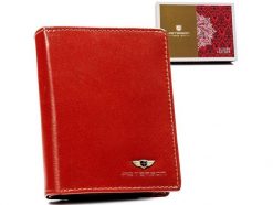 Portfel skórzany Peterson PTN 2549-BO brązowy. Brązowe portfele damskie Peterson, bez wzorów, ze skóry. Za 84.00 zł.