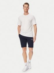 Jack & Jones Komplet t-shirt i spodenki College 12298226 Biały Regular Fit. Białe szorty męskie Jack & Jones, l, z bawełny. Za 129.99 zł.