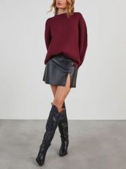 LA Angels Sweter w kolorze bordowym rozmiar: L. Czerwone swetry klasyczne damskie LA Angels, l, bez kołnierzyka. Za 169.67 zł.