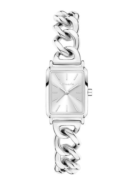 Tamaris Zegarek kwarcowy w kolorze srebrnym rozmiar: onesize. Szare, analogowe zegarki damskie Tamaris, metalowe. Za 195.99 zł.