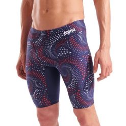 Jammery Arena Fireflow - spodenki do kolan. Niebieskie kąpielówki męskie Arena, m, bez wzorów, do pływania. Za 229.99 zł.