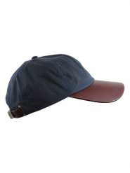 MGO leisure wear Czapka "Harry" w kolorze granatowo-brązowym rozmiar: onesize. Niebieskie czapki męskie MGO leisure wear, bez wzorów, sportowe. Za 100.99 zł.