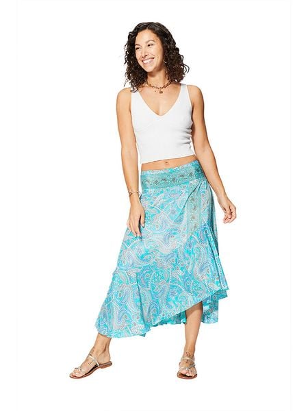 Aller Simplement Spódnica w kolorze turkusowym rozmiar: 34-40. Niebieskie spódniczki damskie Aller Simplement, bez wzorów, klasyczne, z podwyższonym stanem, maxi. Za 65.99 zł.