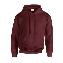 Bluza Z Kapturem Dla Dorosłych Unisex Heavy Blend. Czerwone bluzy sportowe damskie Gildan, m, bez wzorów, z bawełny, bez ramiączek, długie, z kapturem. Za 82.99 zł.