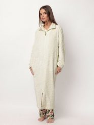 Admas Płaszcz polarowy "Admas garden" w kolorze kremowym rozmiar: M. Brązowe płaszcze damskie admas, m, bez wzorów, z polaru. Za 165.99 zł.