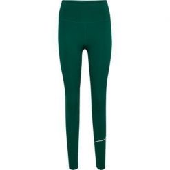 Legginsy damskie Hummel hmlCOURT. Zielone legginsy damskie HUMMEL, bez wzorów. Za 256.50 zł.