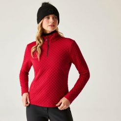 Bluza damska z suwakiem 1/4 Glamourize III Dare 2b. Czerwone bluzy bez kaptura damskie Dare 2b, z dzianiny. W wyprzedaży za 199.99 zł.