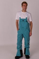 Spodnie Yeh Man Bib Pant Teal. Niebieskie spodnie materiałowe męskie OOSC, bez wzorów, z materiału, klasyczne, z standardowym stanem. Za 1,078.99 zł.