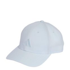 Czapka New Logo Embroidered Baseball. Niebieskie czapki męskie Adidas, bez wzorów, z materiału, sportowe. Za 79.95 zł.