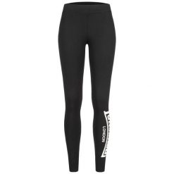 Damskie legginsy Lonsdale Shustoke. Czarne legginsy damskie Lonsdale, m, bez wzorów, z bawełny. Za 143.00 zł.