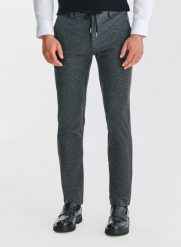 PAKO LORENTE – Szare casualowe spodnie męskie. Szare spodnie materiałowe męskie Pako Lorente, bez wzorów, z elastanu, casualowe. Za 399.99 zł.