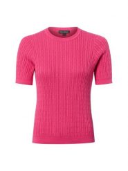 Franco Callegari koszulka z dzianiny Kobiety Bawełna wyrazisty róż, S. Czerwone t-shirty damskie Franco Callegari, s, bez wzorów, z bawełny, bez kołnierzyka. Za 199.95 zł.